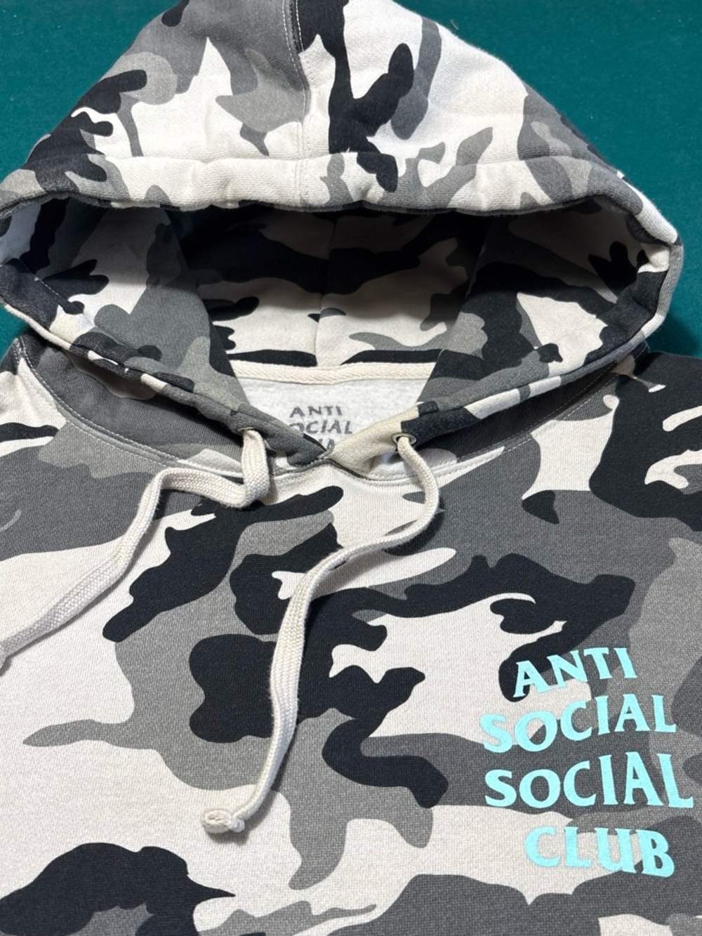 Anti Social Social Club Men’s Black & Gray Camo Hoodie , L , $30